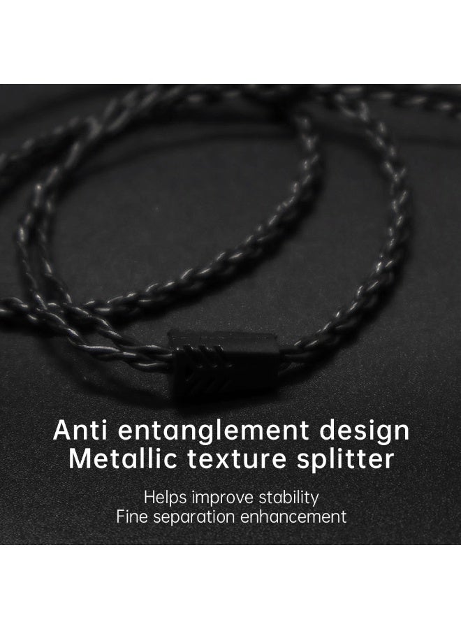 إن دي كابل ND 10-2 سماعات احترافي، نحاس خالٍ من الأكسجين، صوت عالي الدقة Hi-Fi، 3.5 مم، 2-Pin قابل للفصل، كابل سماعات IEM متوافق مع KZ و CCA و TRN و QKZ و CVJ - Image 5